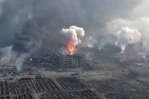 정부, 중국 톈진항 폭발사고 "국내 대기·빗물에 영향 없다"